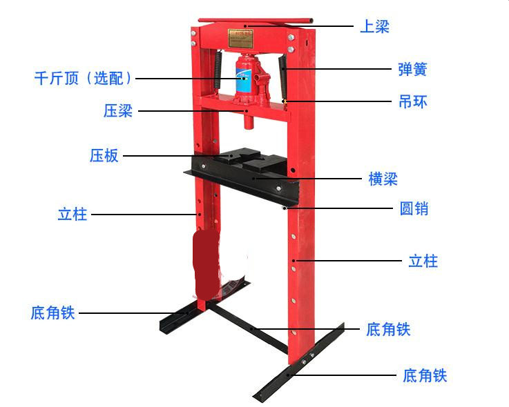 手動壓力機結(jié)構(gòu)圖